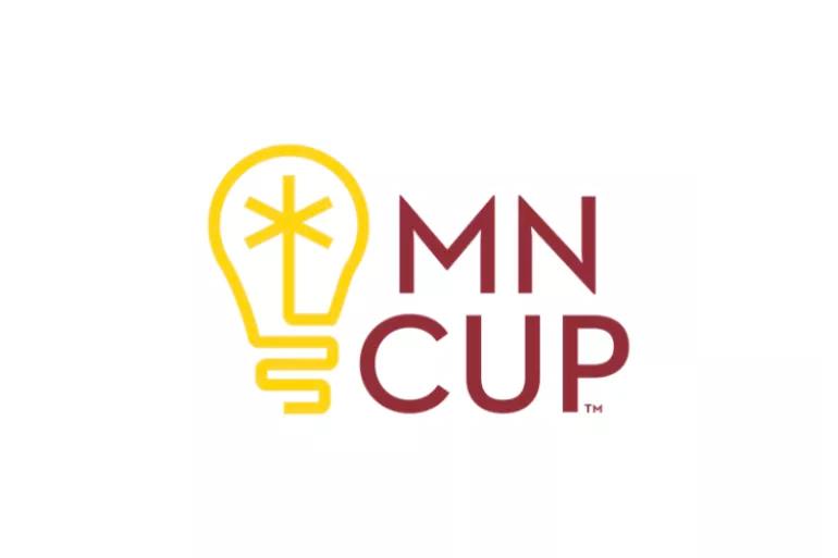 illustration lightbulb with the word MN Cup in maroon